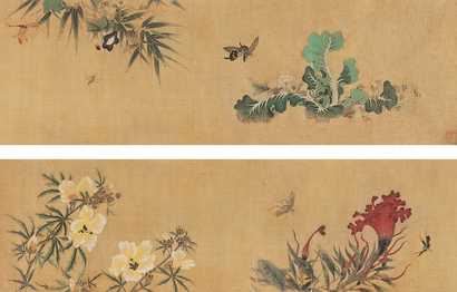佚名 花卉草虫 手卷
